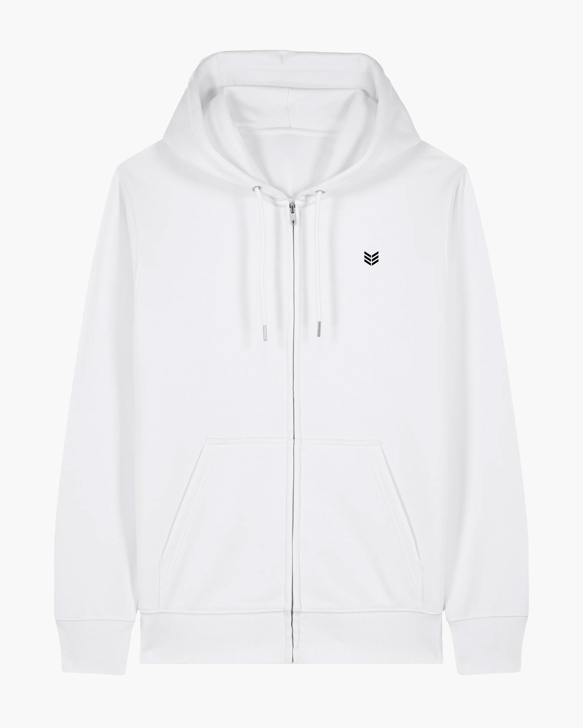 Minimal Zipper White