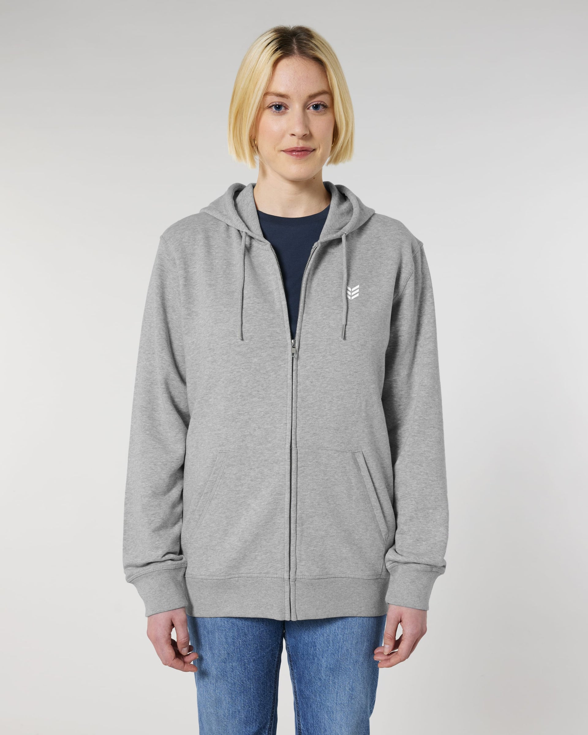 Minimal Zipper Grey