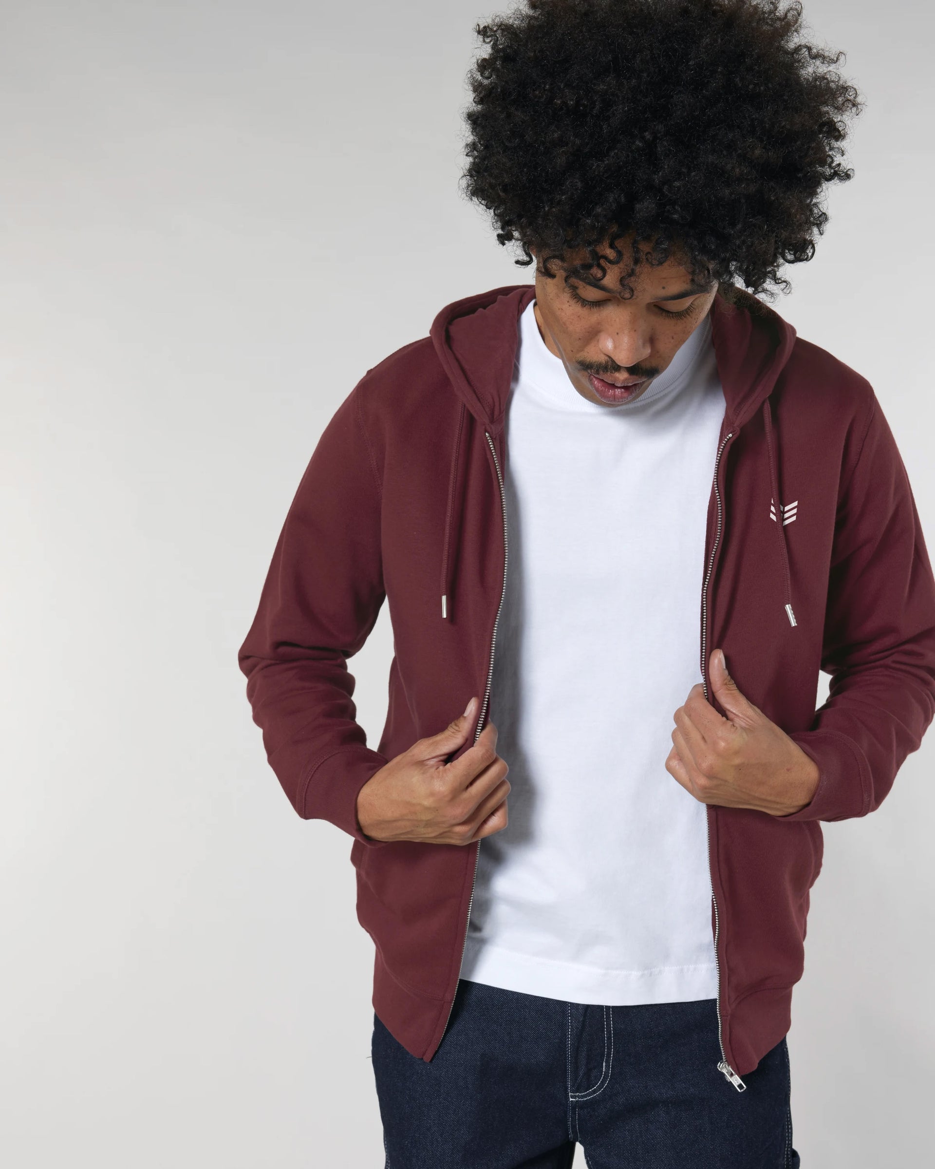 Minimal Zipper Burgundy