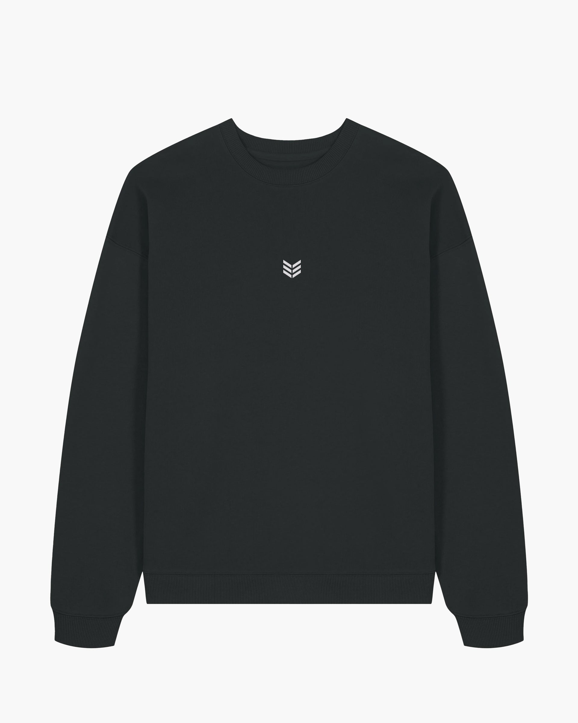 Minimal Oversized Sweatshirt Black